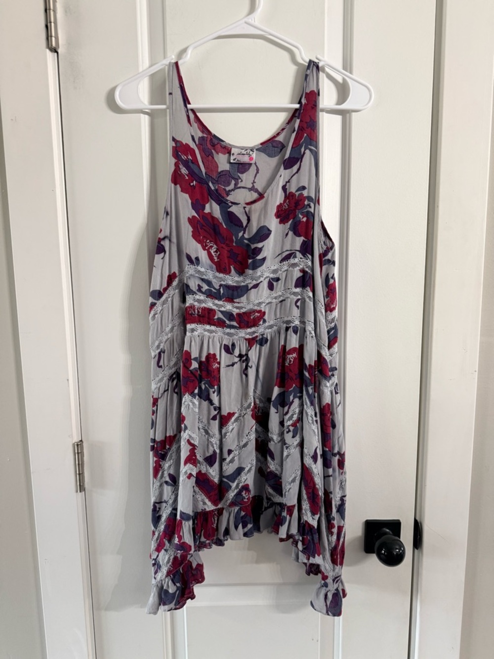 Free People Intimately Floral Lace Trapeze Slip Dress Medium - Picture 2 of 4